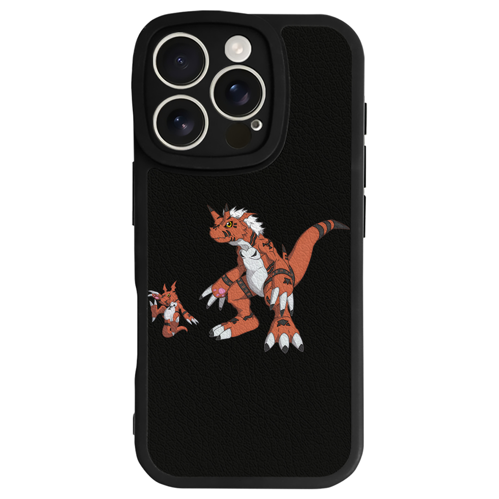 （画像用） Digimon デジタルモンスター/デジモン 【iPhone 16シリーズ対応】シリコンスマホケース（レザー調） 材質：シリコン